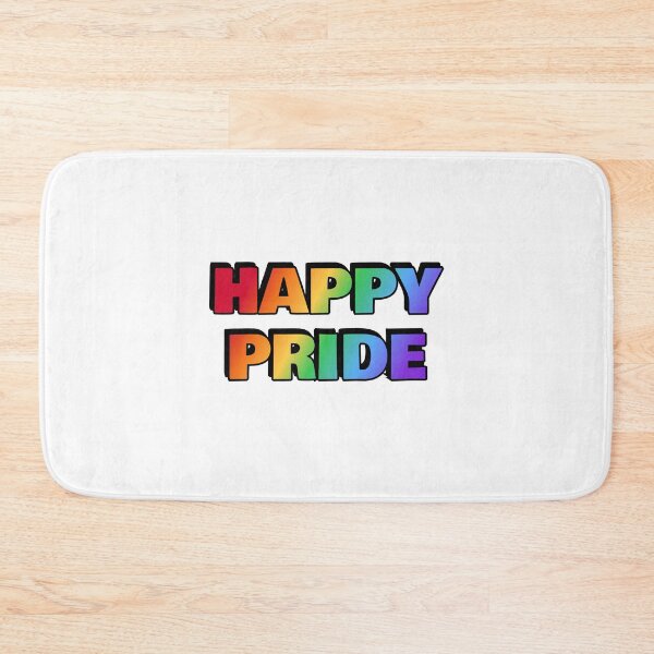 Item preview, HAPPY PRIDE rainbow gay pride designed and sold by Inspirationmotivation.