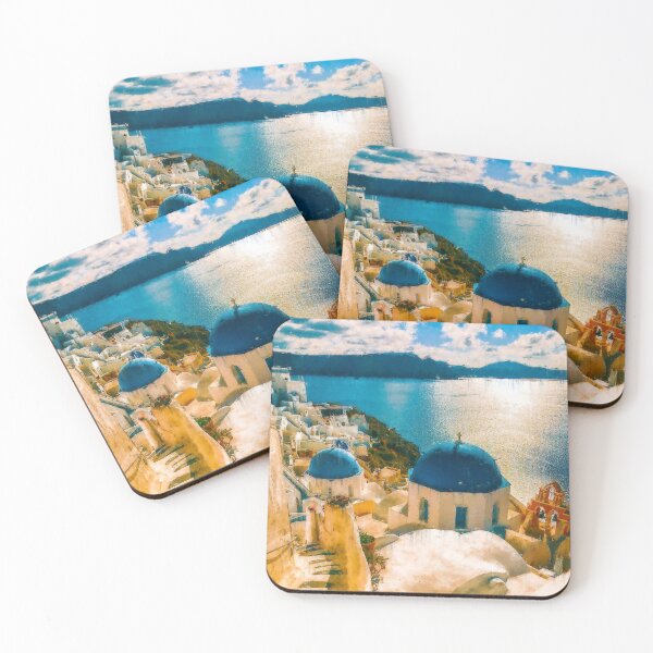 Item preview, Santorini Oia Greece, Oia Santorini Aesthetic, Blue And White Oia Santorini Architecture, Village Oia Santorini Greece designed and sold by Trendymotion.