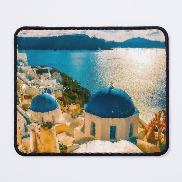 Item preview, Santorini Oia Greece, Oia Santorini Aesthetic, Blue And White Oia Santorini Architecture, Village Oia Santorini Greece designed and sold by Trendymotion.