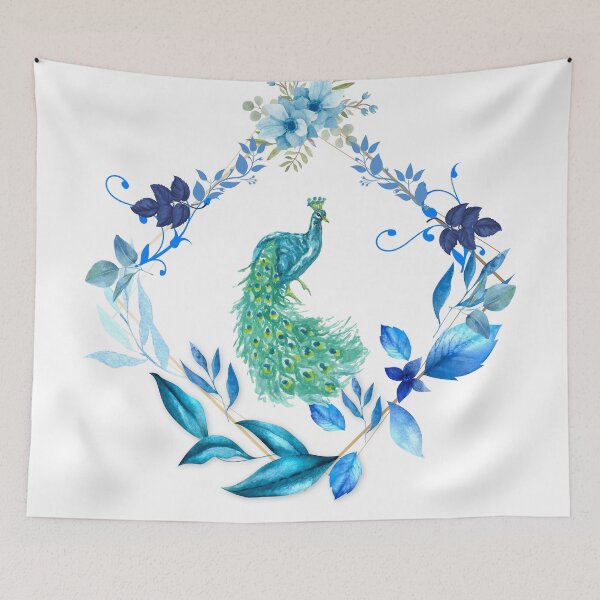 Item preview, Peacock in Blue designed and sold by tomorrowsart.