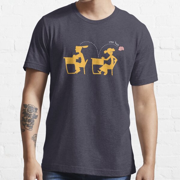 Wee-Hee (white lines) Essential T-Shirt