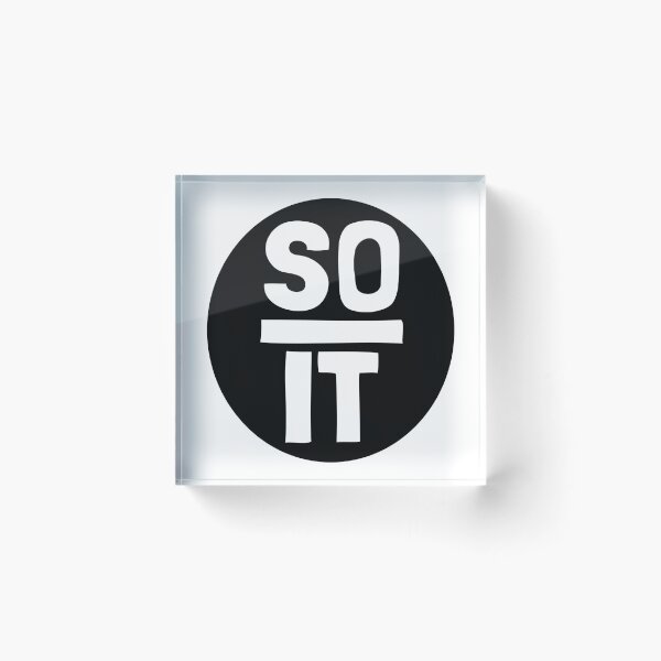 Item preview, Funny Fractions: "So" over "It" designed and sold by Happy Puppy Print On Demand.