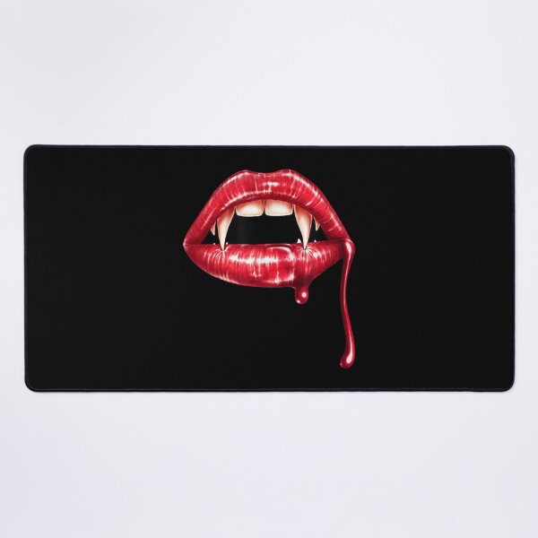 Item preview, Awesome Vampire Fangs Lips Dracula Halloween Trick Or Treat T Shirt Sticker designed and sold by ximenagene.