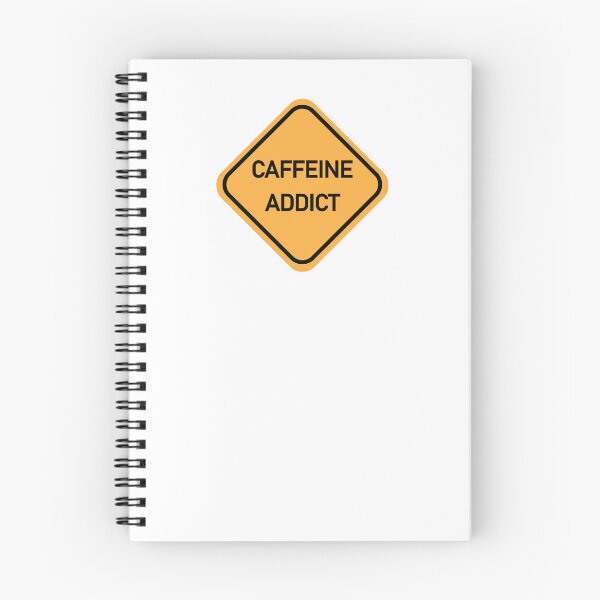 Item preview, CAFFEINE ADDICT Funny Warning Sign designed and sold by DeliveryGeorge.