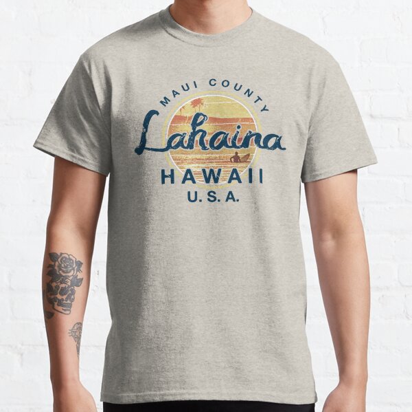 Item preview, Hawaii Lahaina Maui Surfing Vintage designed and sold by IronEcho.