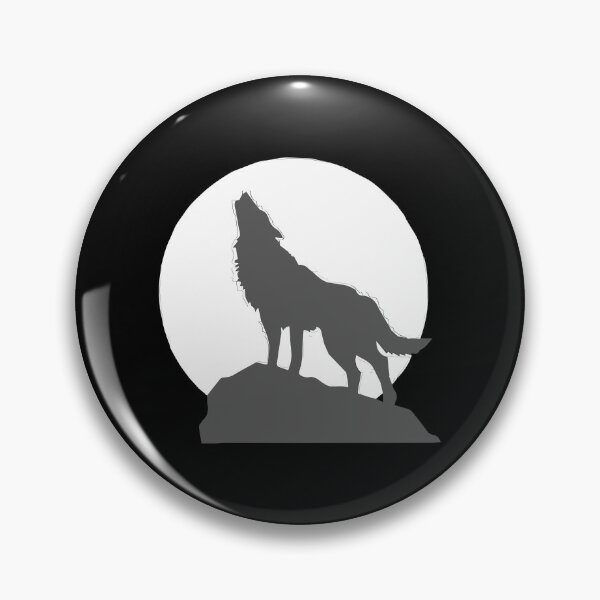 Item preview, Proud and lonely wolf howling in full moon designed and sold by kocakashop.