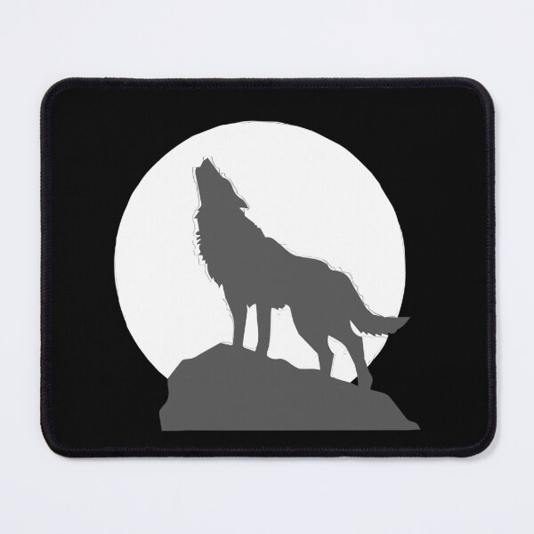 Item preview, Proud and lonely wolf howling in full moon designed and sold by kocakashop.