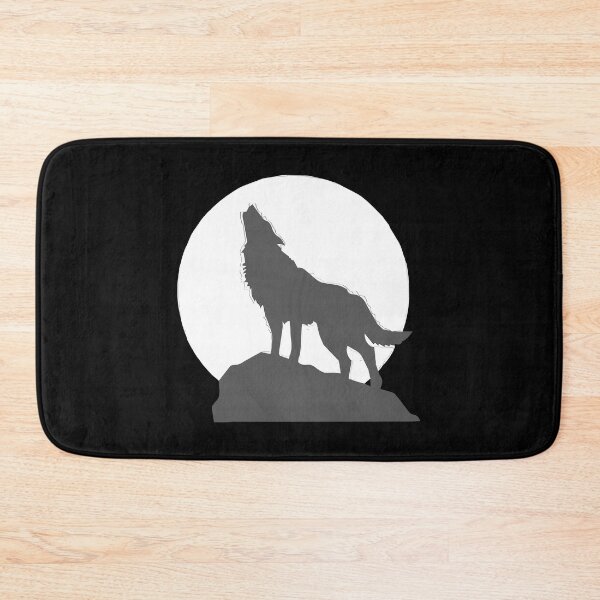 Item preview, Proud and lonely wolf howling in full moon designed and sold by kocakashop.