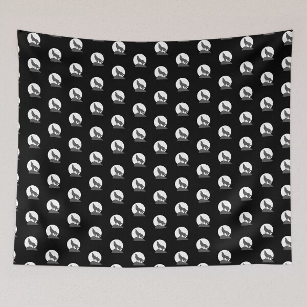 Item preview, Proud and lonely wolf howling in full moon designed and sold by kocakashop.