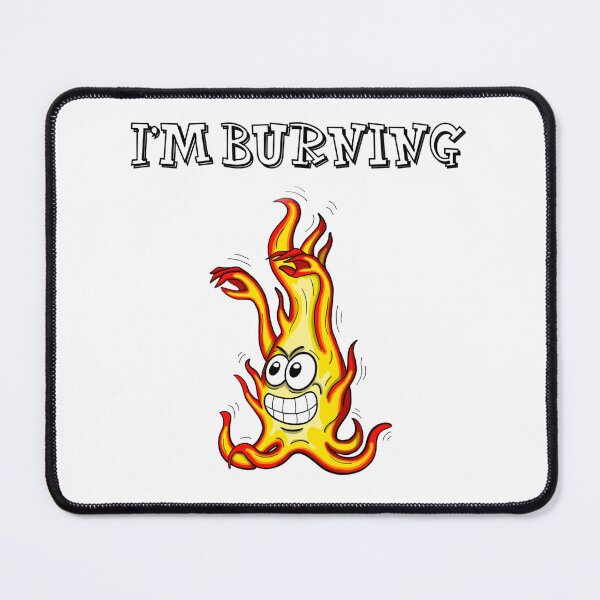 Item preview, I'm on fire, cartoon design of a fire character designed and sold by manu-moon.