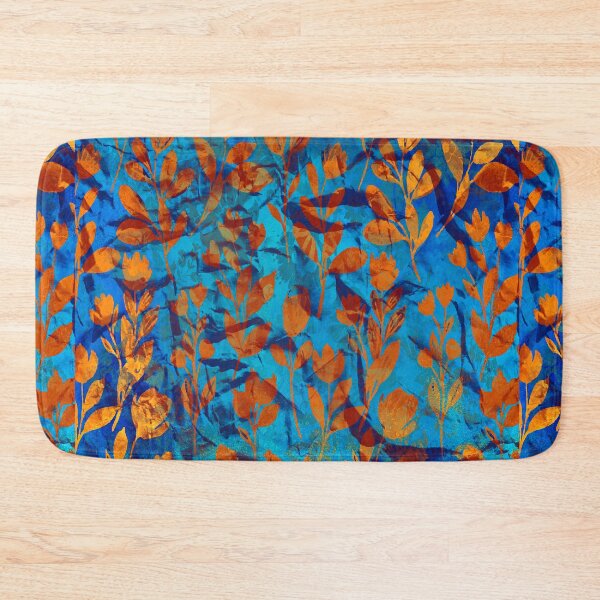Item preview, Orange And blue Leafy  Pattern designed and sold by Avani01.