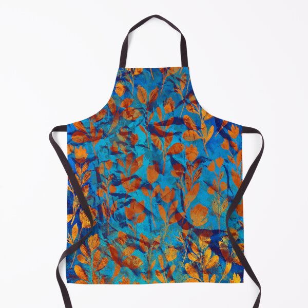 Item preview, Orange And blue Leafy  Pattern designed and sold by Avani01.