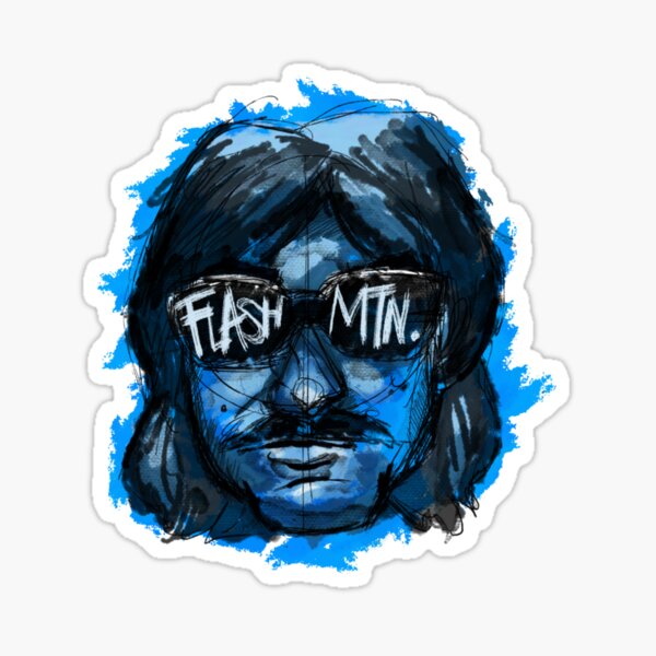 "djo Flash Mountain Sticker" Sticker for Sale by CarterSymona Redbubble