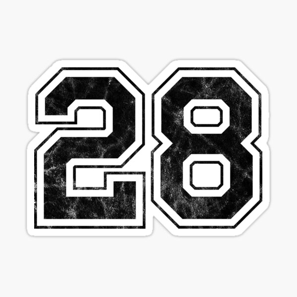 JD Martinez #28 Jersey Number Sticker for Sale by StickBall