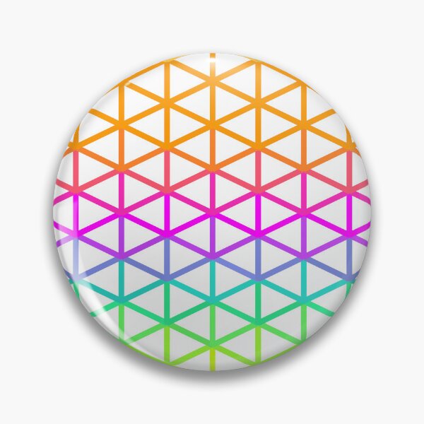Artikelvorschau, Cyan, Orange, Magenta, Lila, Limette Dreieck Wireframe auf weißem Musterdesign entworfen und verkauft von patternsoup.