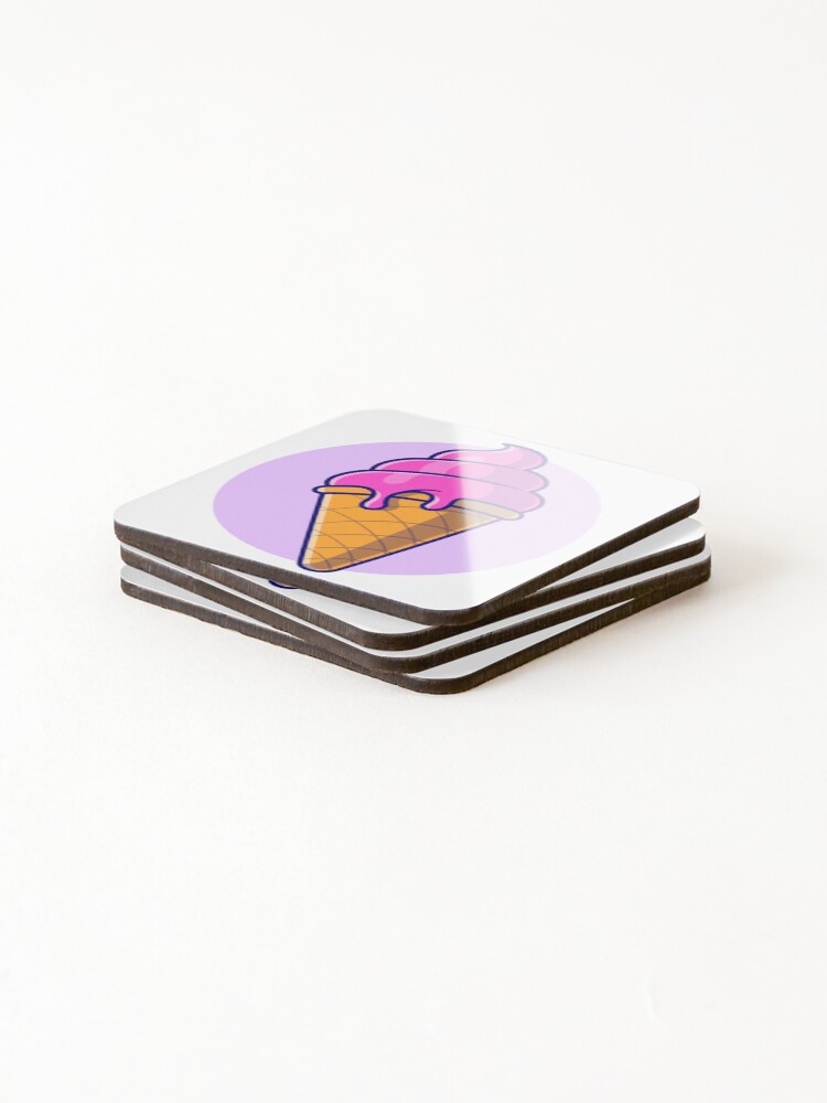 Thumbnail 4 of 5, Coasters (Set of 4), Ice cream designed and sold by ReydaDesign.