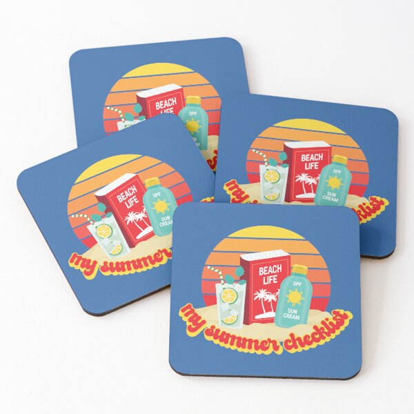 Item preview, Beach Elements: My Summer Checklist designed and sold by Happy Puppy Print On Demand.