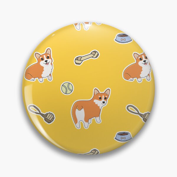 Item preview, Jolly corgis in yellow designed and sold by pretty-os.