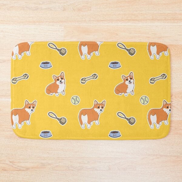Item preview, Jolly corgis in yellow designed and sold by pretty-os.