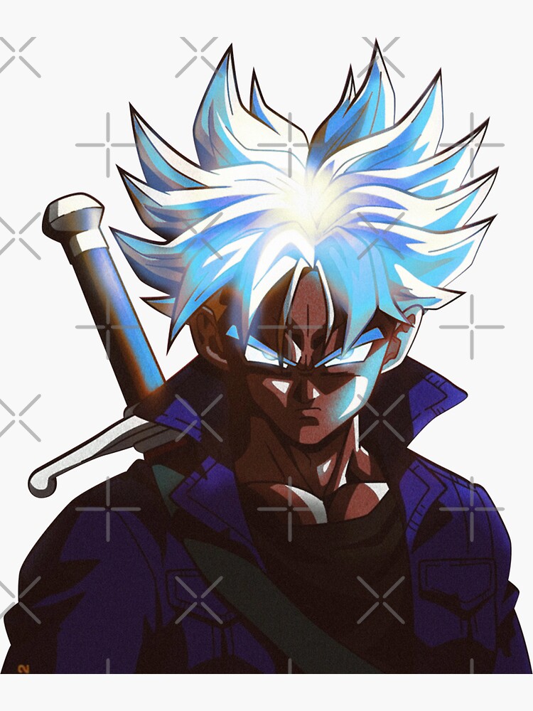 "Trunks DBZ Drip [4k]" Sticker for Sale by Zeruu1 Redbubble