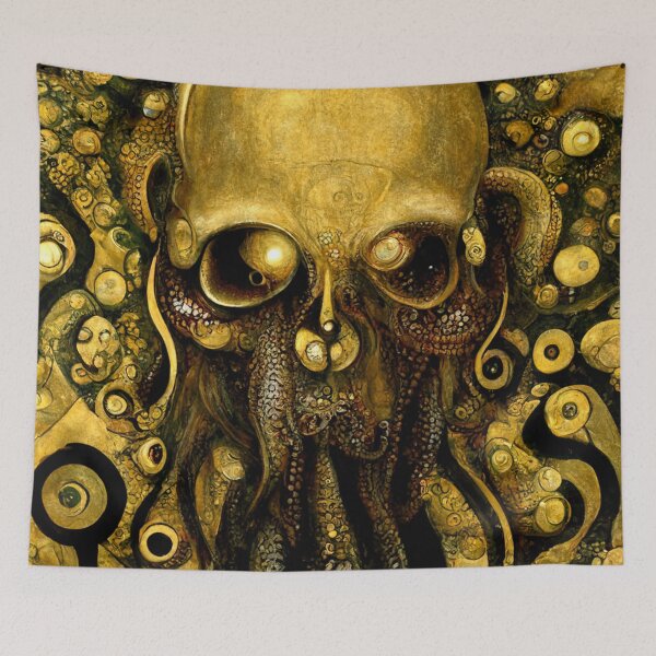 Item preview, Cthulhu via Klimt #1 | Gustav Klimt | Vienna Secession | HP Lovecraft | Tentacles designed and sold by lrjtucker.