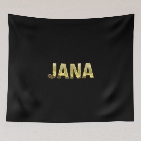 Item preview, Jana Name - Solid Gold Text Design designed and sold by NameTheory.