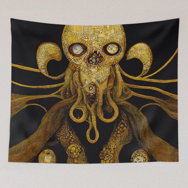 Item preview, Cthulhu via Klimt #3 | Gustav Klimt | Vienna Secession | HP Lovecraft | Tentacles designed and sold by lrjtucker.