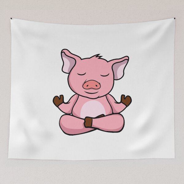 Item preview, Yoga Piggy, Meditation Yoga For Children And Parents designed and sold by Shirtflyer.