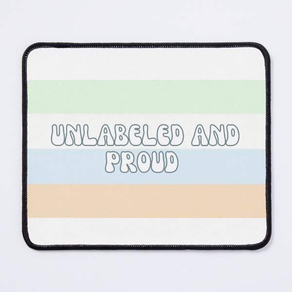 Item preview, Unlabeled and proud unlabeled flag designed and sold by Holly-berry-art.