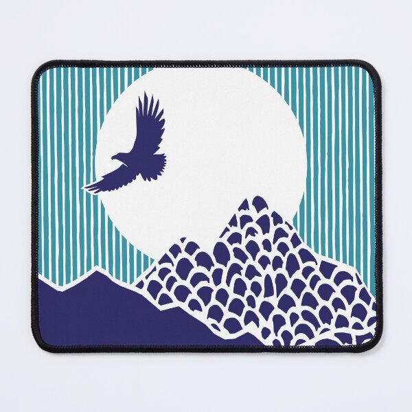 Item preview, Woodblock Print Eagle Mountains designed and sold by STUDIO-72.