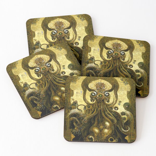 Item preview, Cthulhu via Klimt #4 | Gustav Klimt | Vienna Secession | HP Lovecraft | Tentacles designed and sold by lrjtucker.