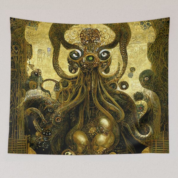 Item preview, Cthulhu via Klimt #4 | Gustav Klimt | Vienna Secession | HP Lovecraft | Tentacles designed and sold by lrjtucker.