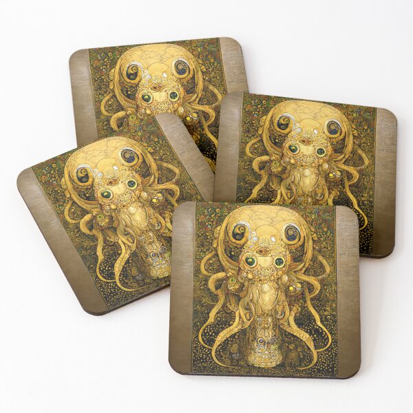 Item preview, Cthulhu via Klimt #5 | Gustav Klimt | Vienna Secession | HP Lovecraft | Tentacles designed and sold by lrjtucker.