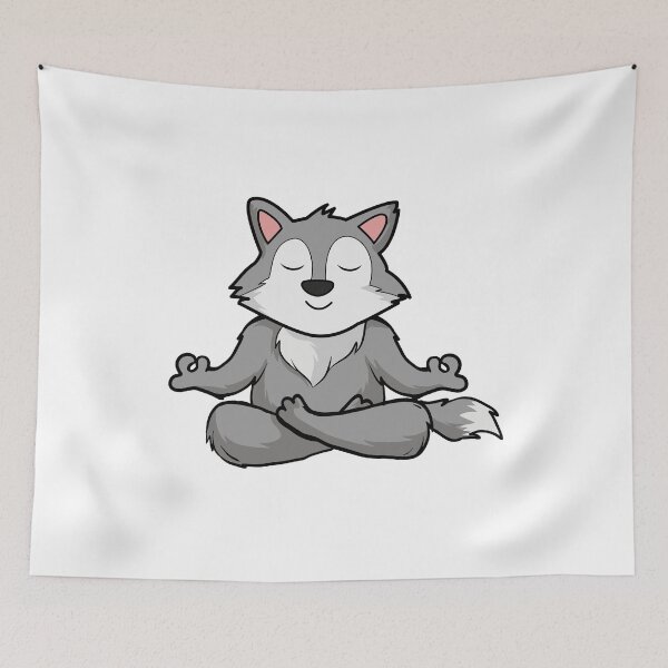 Item preview, Yoga Wolf, Meditation Yoga For Children And Parents designed and sold by Shirtflyer.
