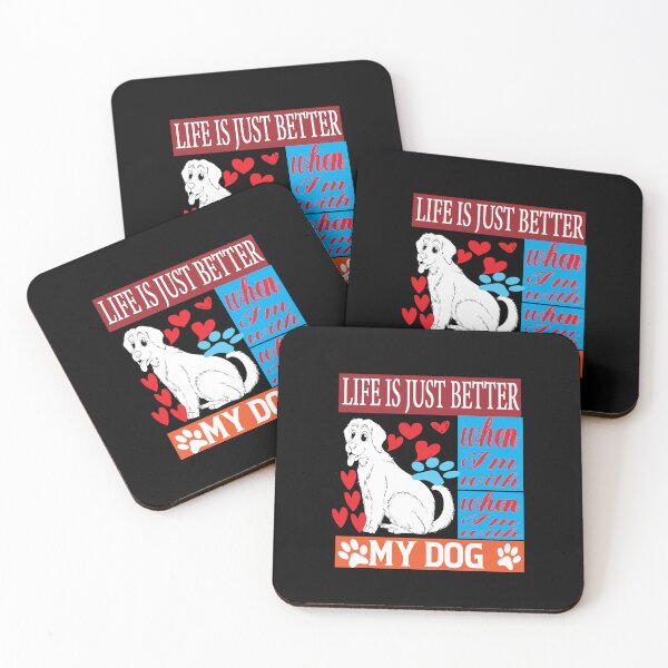 Item preview, Life Is Just Better When Im With My Dog designed and sold by ASSOUKI9.