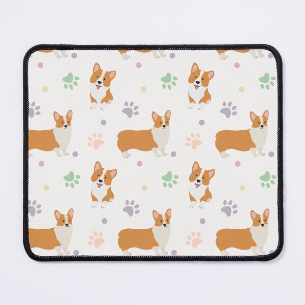 Item preview, Jolly Corgis in White designed and sold by pretty-os.