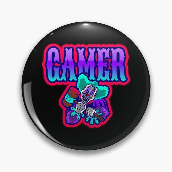 Item preview, Gamer with Crazy looking Clown designed and sold by PRIVARSHU.