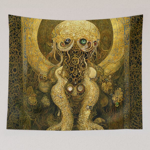 Item preview, Cthulhu via Klimt #6 | Gustav Klimt | Vienna Secession | HP Lovecraft | Tentacles designed and sold by lrjtucker.