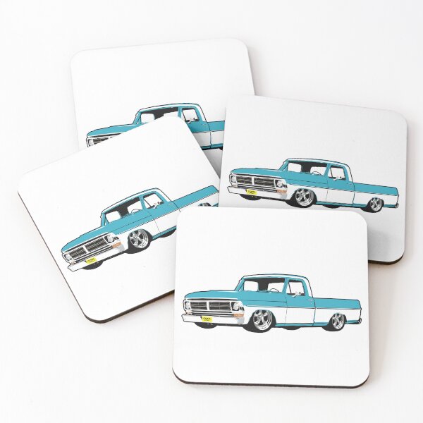 Item preview, Blue & White 71-72 F Truck designed and sold by CoolRide.