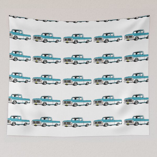 Item preview, Blue & White 71-72 F Truck designed and sold by CoolRide.