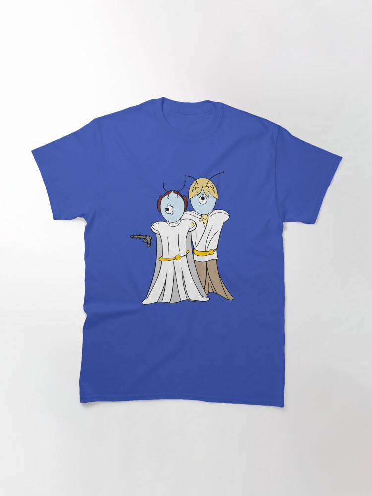 Thumbnail 3 of 7, Classic T-Shirt, Stellar Conflict: Luke & Leia designed and sold by cdavenport4.