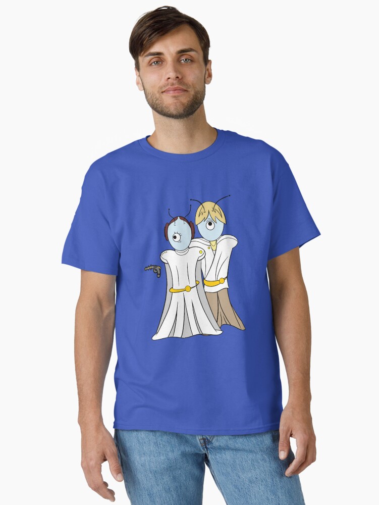 Thumbnail 2 of 7, Classic T-Shirt, Stellar Conflict: Luke & Leia designed and sold by cdavenport4.