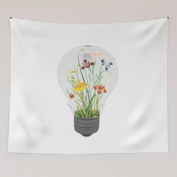 Item preview, Light Bulb with Flowers designed and sold by Ala Muk.