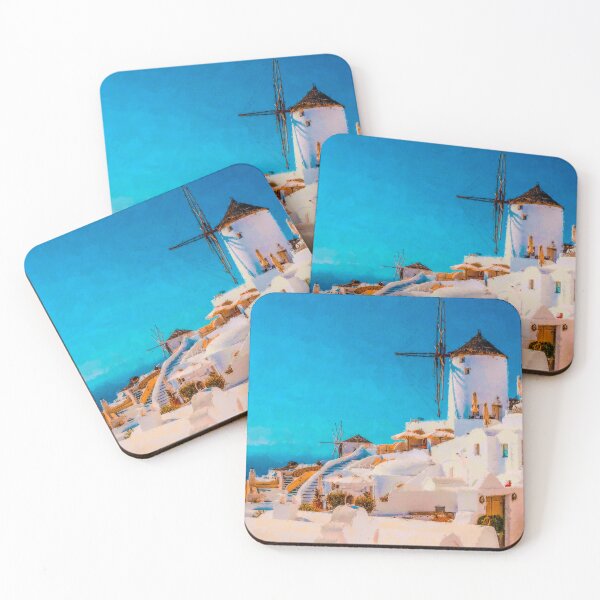 Item preview, Santorini Oia Greece, Oia Santorini Aesthetic, Blue And White Oia Santorini Architecture, Village Oia Santorini Greece designed and sold by Trendymotion.