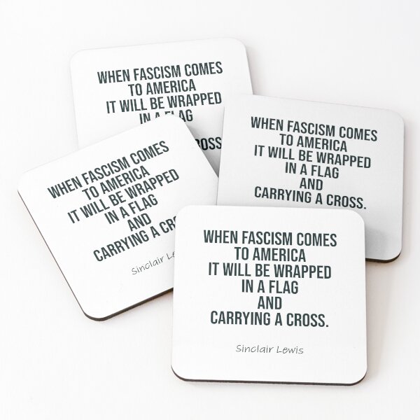 Item preview, Sinclair Lewis quote about Fascism in America designed and sold by Uphold1973.