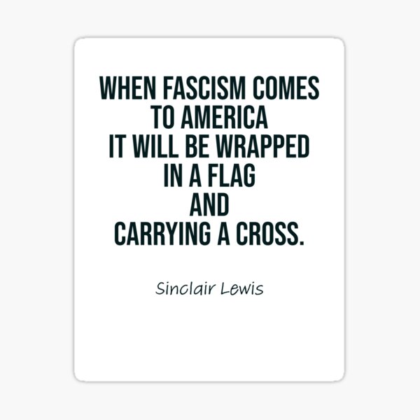 Item preview, Sinclair Lewis quote about Fascism in America designed and sold by Uphold1973.