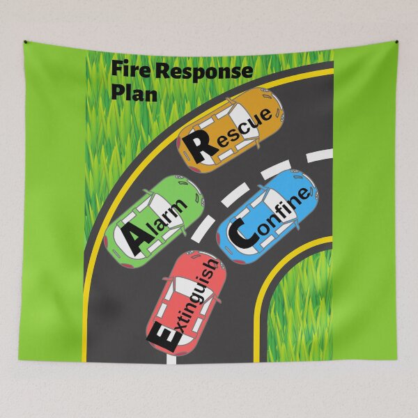 Item preview, Fire Response Plan: Rescue, Alarm, Confine, Extinguish designed and sold by Caregiverology.