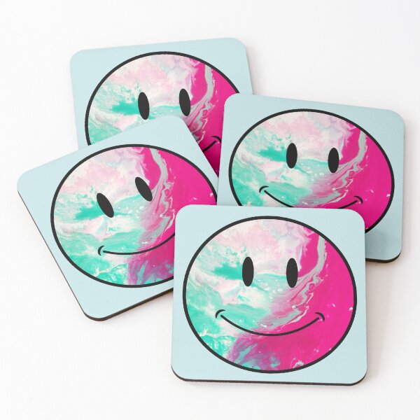 Item preview, electric neon psychedelic oil spill smiley face designed and sold by opptop.