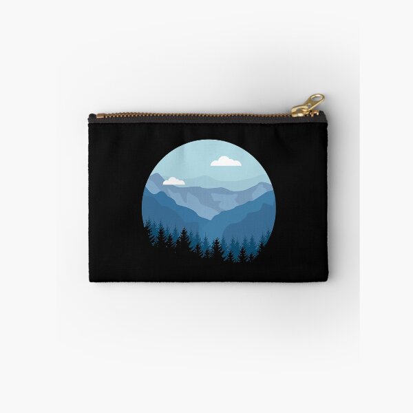 Item preview, Blue Mountain And Forest Scene Silhouette designed and sold by BennetJaco.