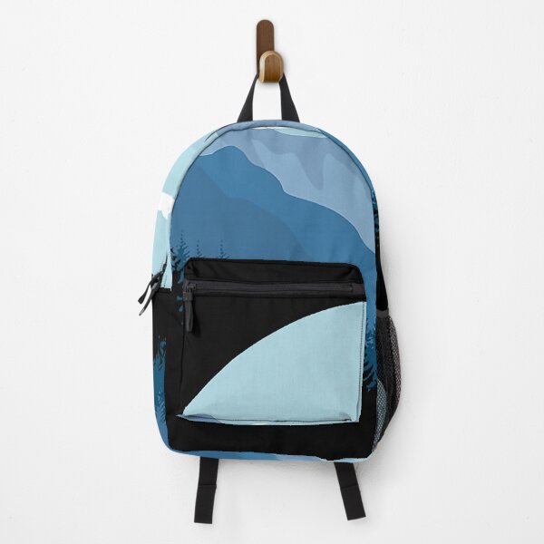 Item preview, Blue Mountain And Forest Scene Silhouette designed and sold by BennetJaco.